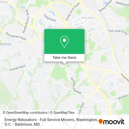 Energy Relocators - Full Service Movers map