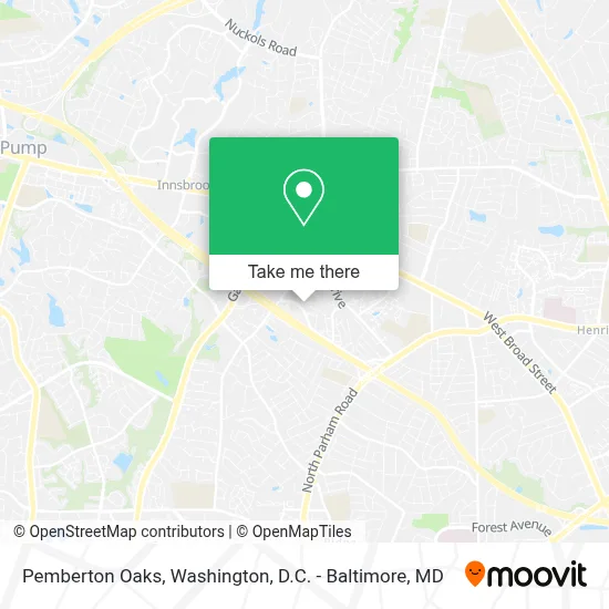Pemberton Oaks map