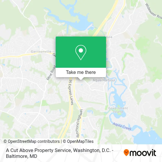 A Cut Above Property Service map