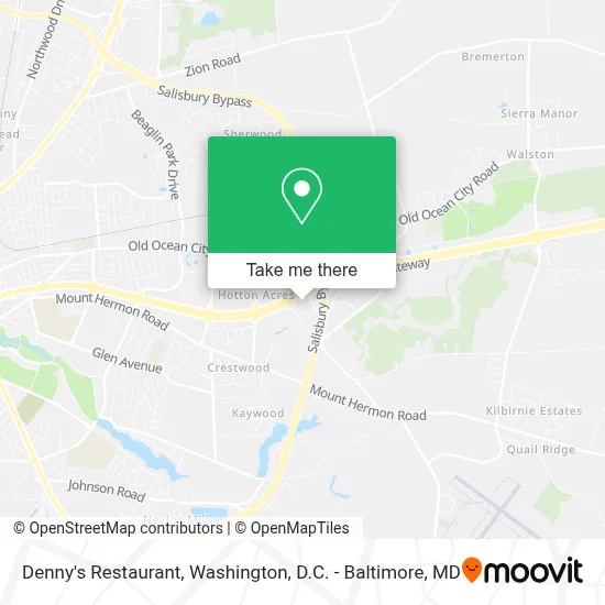 Denny's Restaurant map