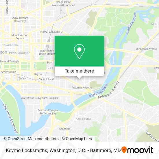 Keyme Locksmiths map