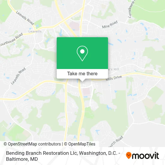 Bending Branch Restoration Llc map