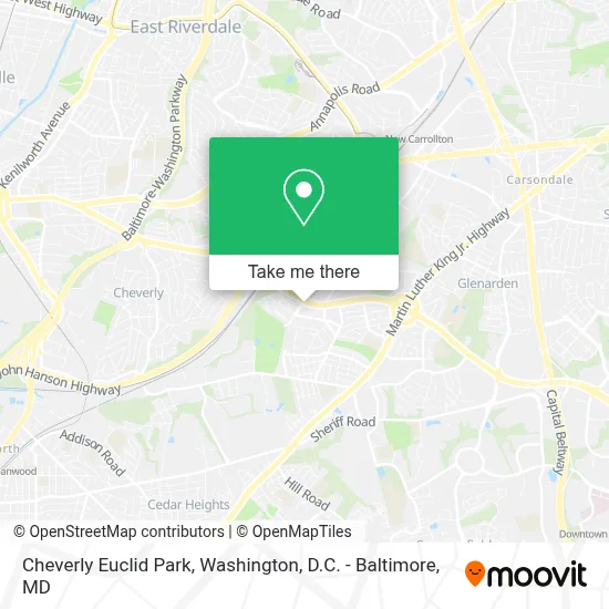 Cheverly Euclid Park map