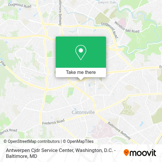Antwerpen Cjdr Service Center map