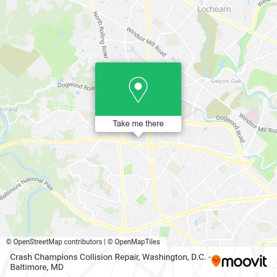 Crash Champions Collision Repair map