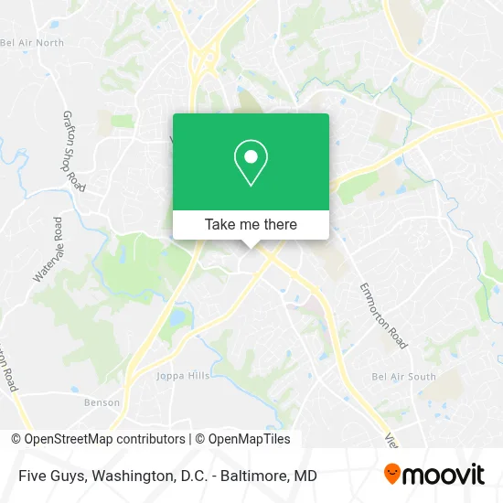 Five Guys map