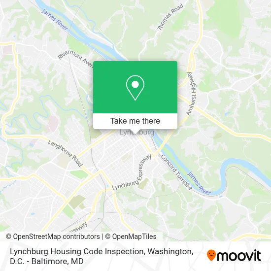 Lynchburg Housing Code Inspection map