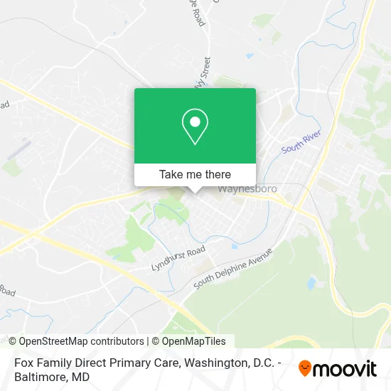 Fox Family Direct Primary Care map