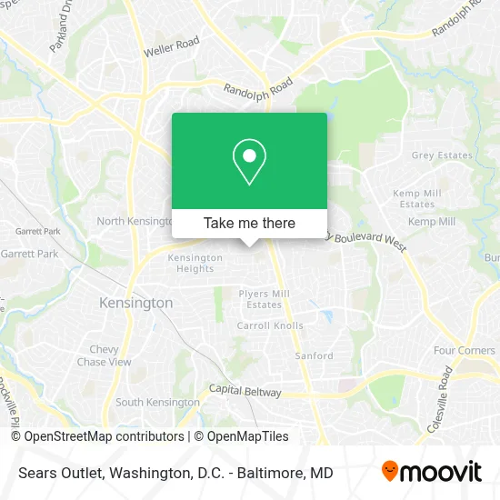 Sears Outlet map