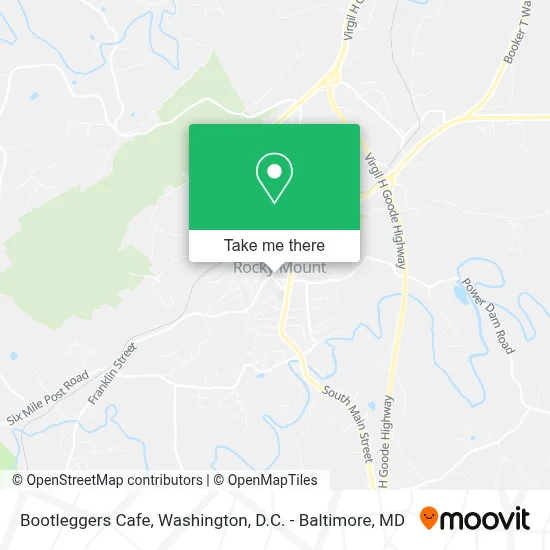 Bootleggers Cafe map