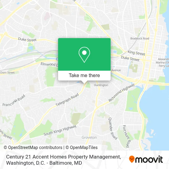 Century 21 Accent Homes Property Management map