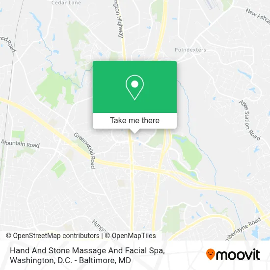 Hand And Stone Massage And Facial Spa map