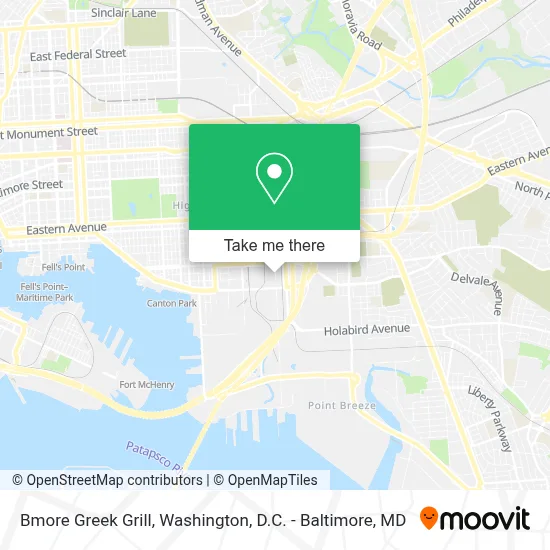 Bmore Greek Grill map