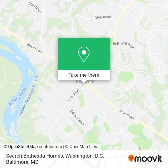 Search Bethesda Homes map