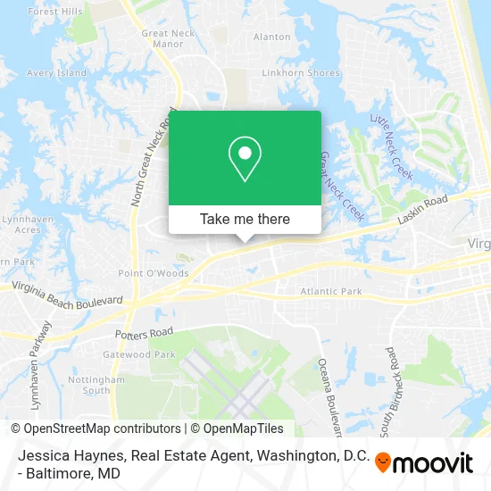 Jessica Haynes, Real Estate Agent map