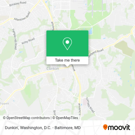 Dunkin' map