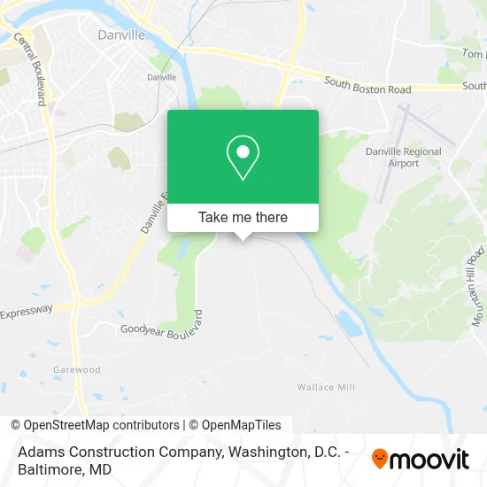 Adams Construction Company map