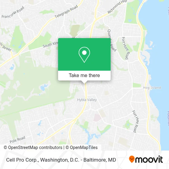 Cell Pro Corp. map