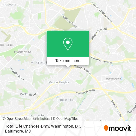Total Life Changes-Dmv map