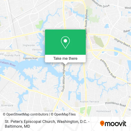 St. Peter's Episcopal Church map