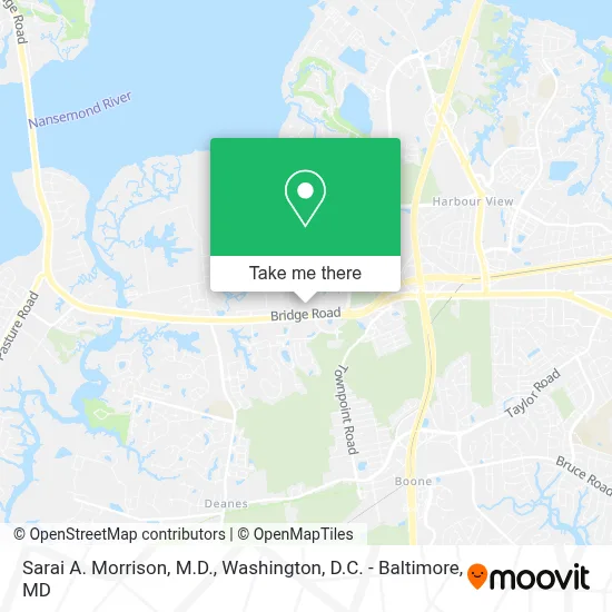 Sarai A. Morrison, M.D. map