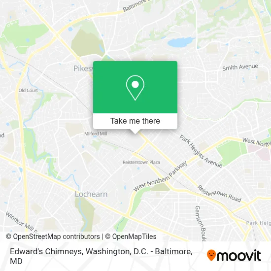 Edward's Chimneys map
