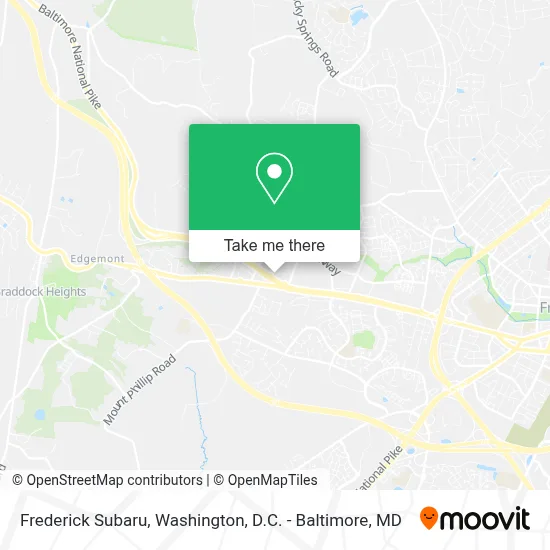 Frederick Subaru map