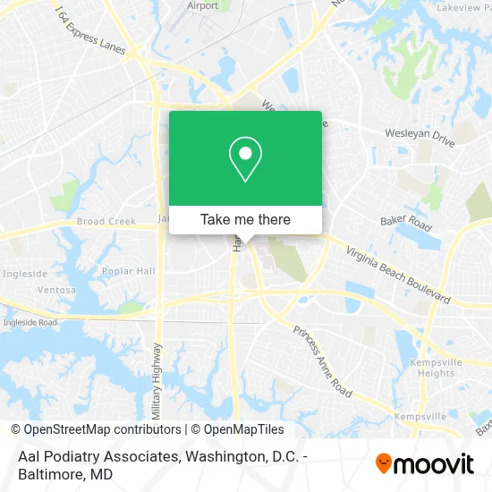 Aal Podiatry Associates map
