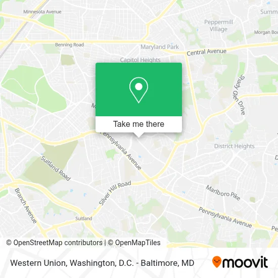 Western Union map