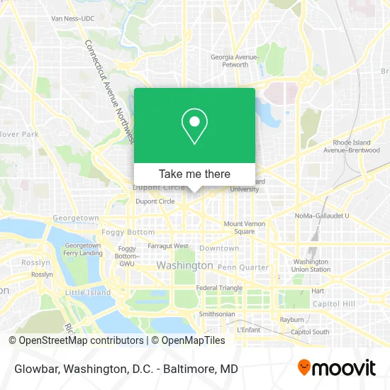 Glowbar map