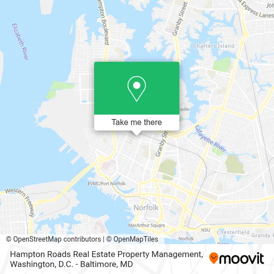 Hampton Roads Real Estate Property Management map