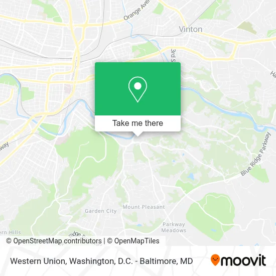 Western Union map