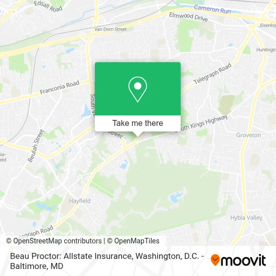 Beau Proctor: Allstate Insurance map