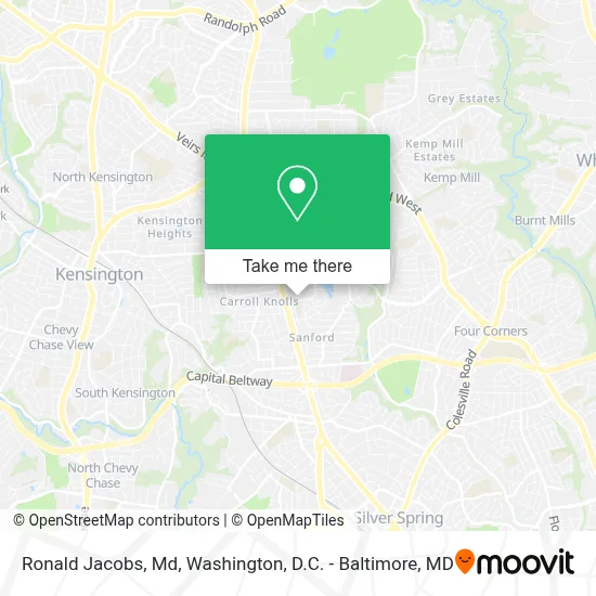 Ronald Jacobs, Md map