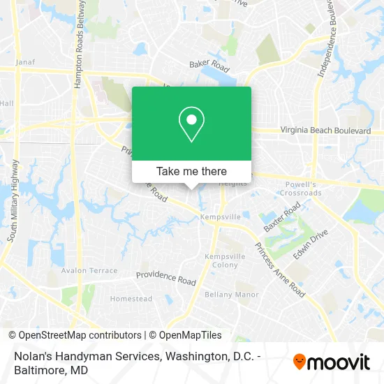 Nolan's Handyman Services map