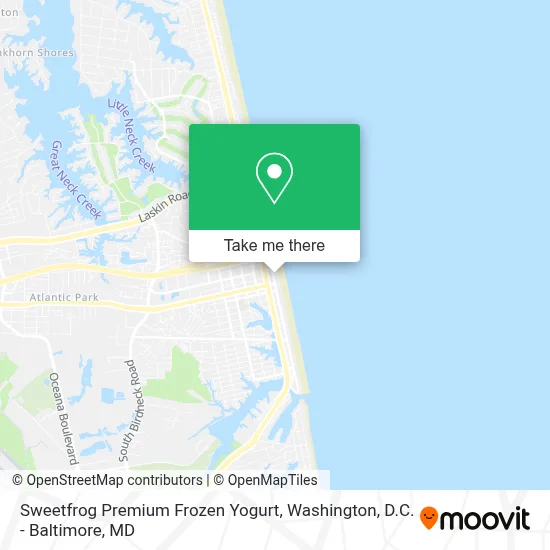 Sweetfrog Premium Frozen Yogurt map