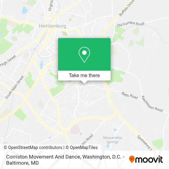 Corriston Movement And Dance map