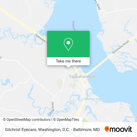 Gilchrist Eyecare map