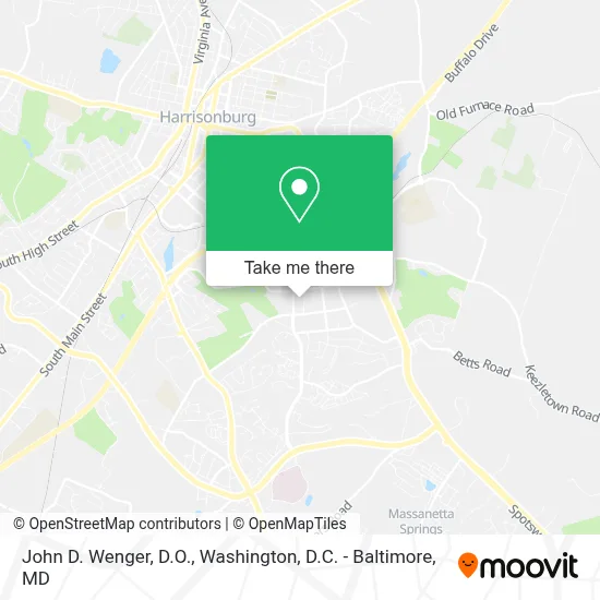 John D. Wenger, D.O. map