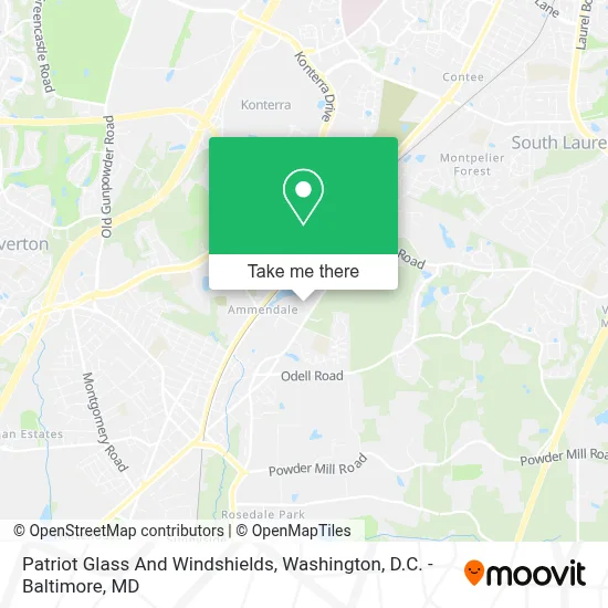 Patriot Glass And Windshields map