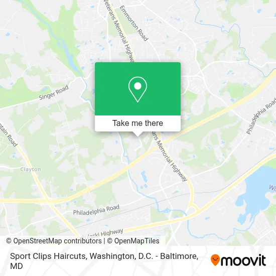 Sport Clips Haircuts map