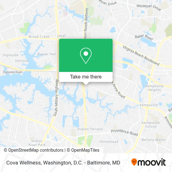Cova Wellness map