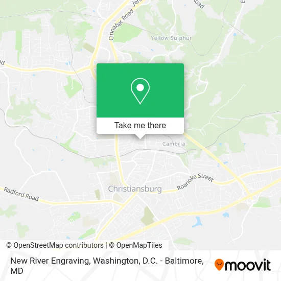 New River Engraving map