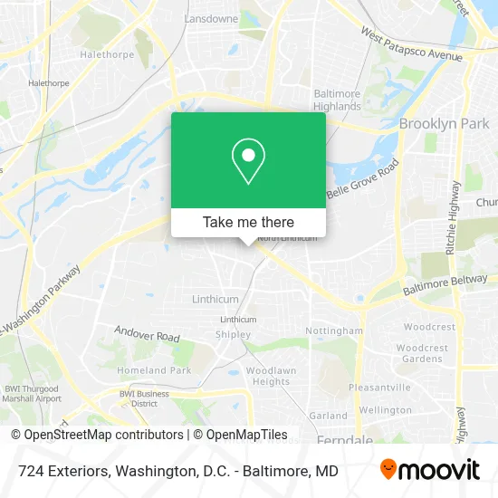 724 Exteriors map