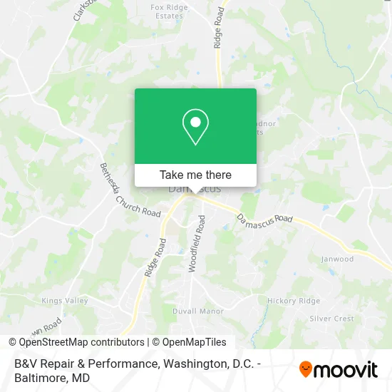 B&V Repair & Performance map