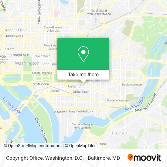 Copyright Office map