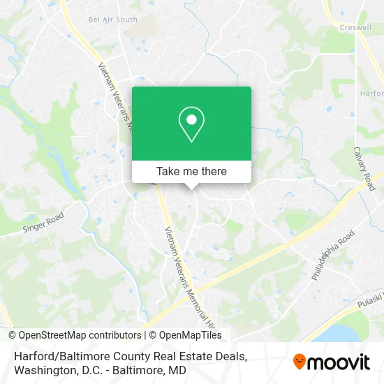 Harford / Baltimore County Real Estate Deals map