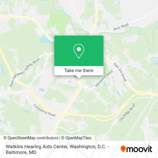 Watkins Hearing Aids Center map
