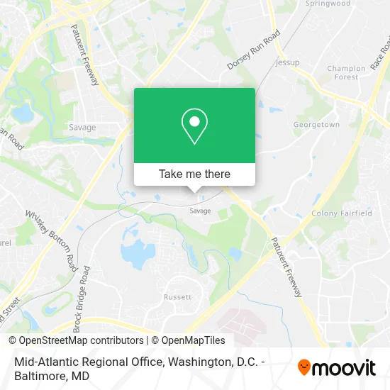Mid-Atlantic Regional Office map