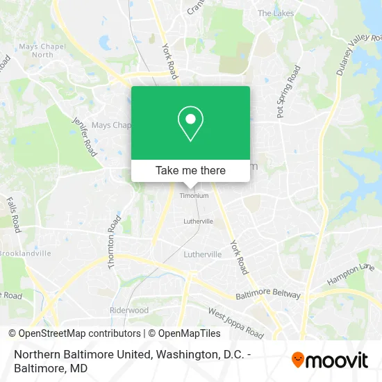 Northern Baltimore United map